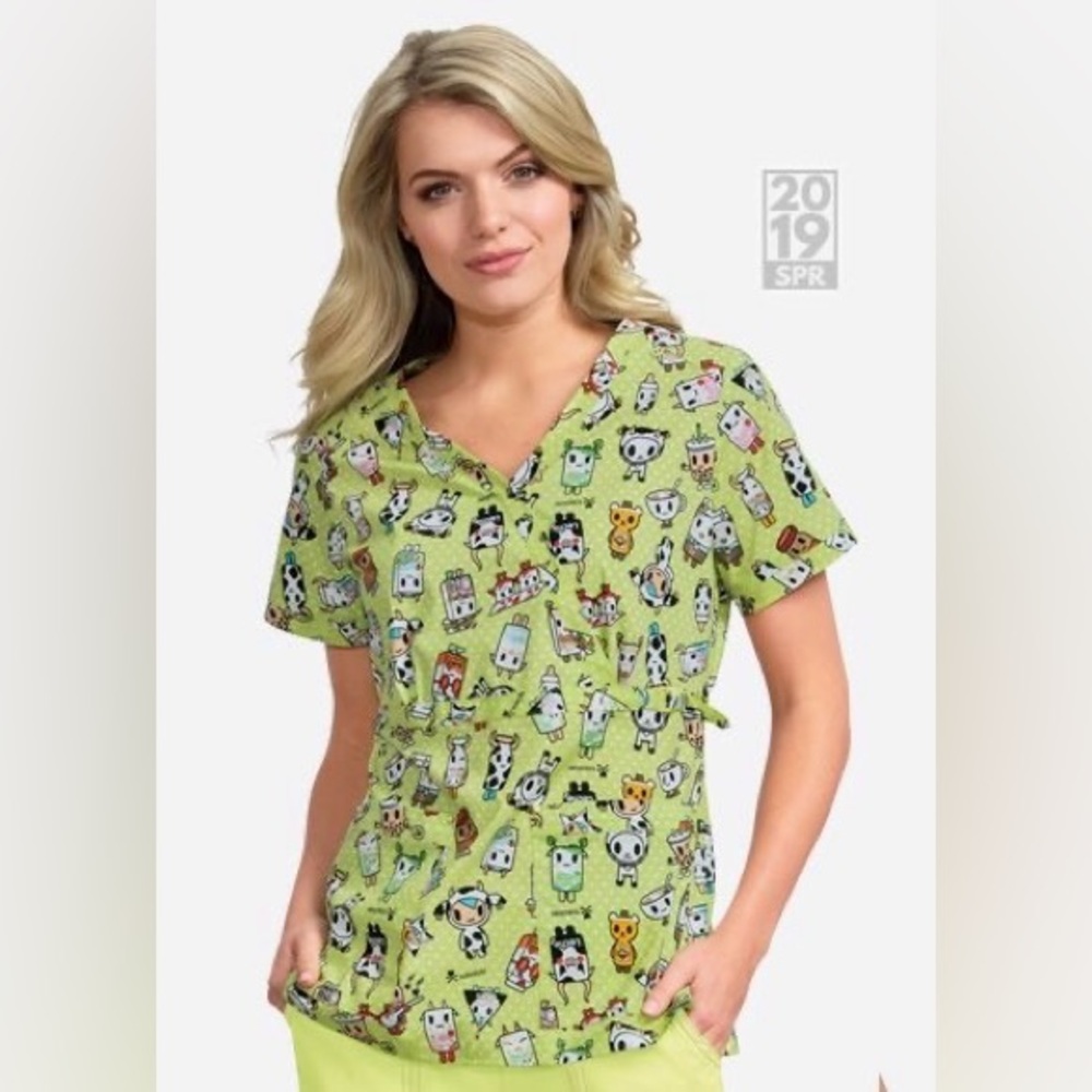 Koi Tokidoki Moofia Scrub Top